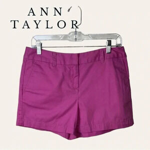 0024W. ANN TAYLOR LOFT “4” SHORT” PINK IN COLOR SIZE 4 FOUR POCKETS‎ LIGHTWEIGHT